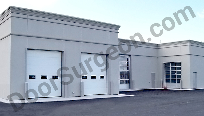 Door Surgeon Thermalex 2000 industrial overhead garage door installation and sales Stony Plain.